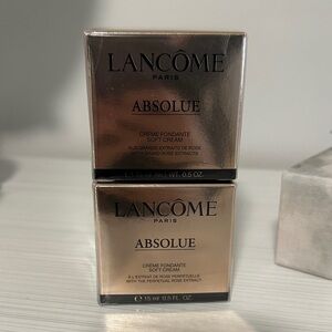 2 Lancome Absolue Soft Cream - Gold Packaging